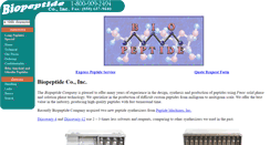 Desktop Screenshot of biopeptide.com