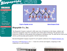 Tablet Screenshot of biopeptide.com